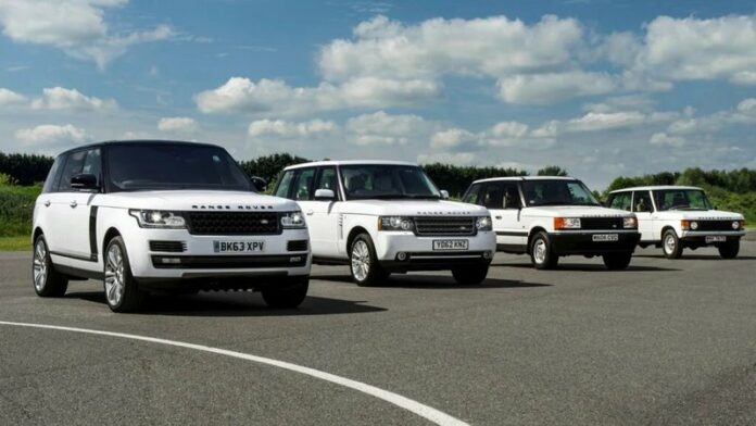 5 generations of range rover