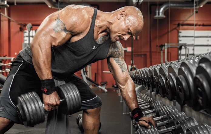 the rock exercising